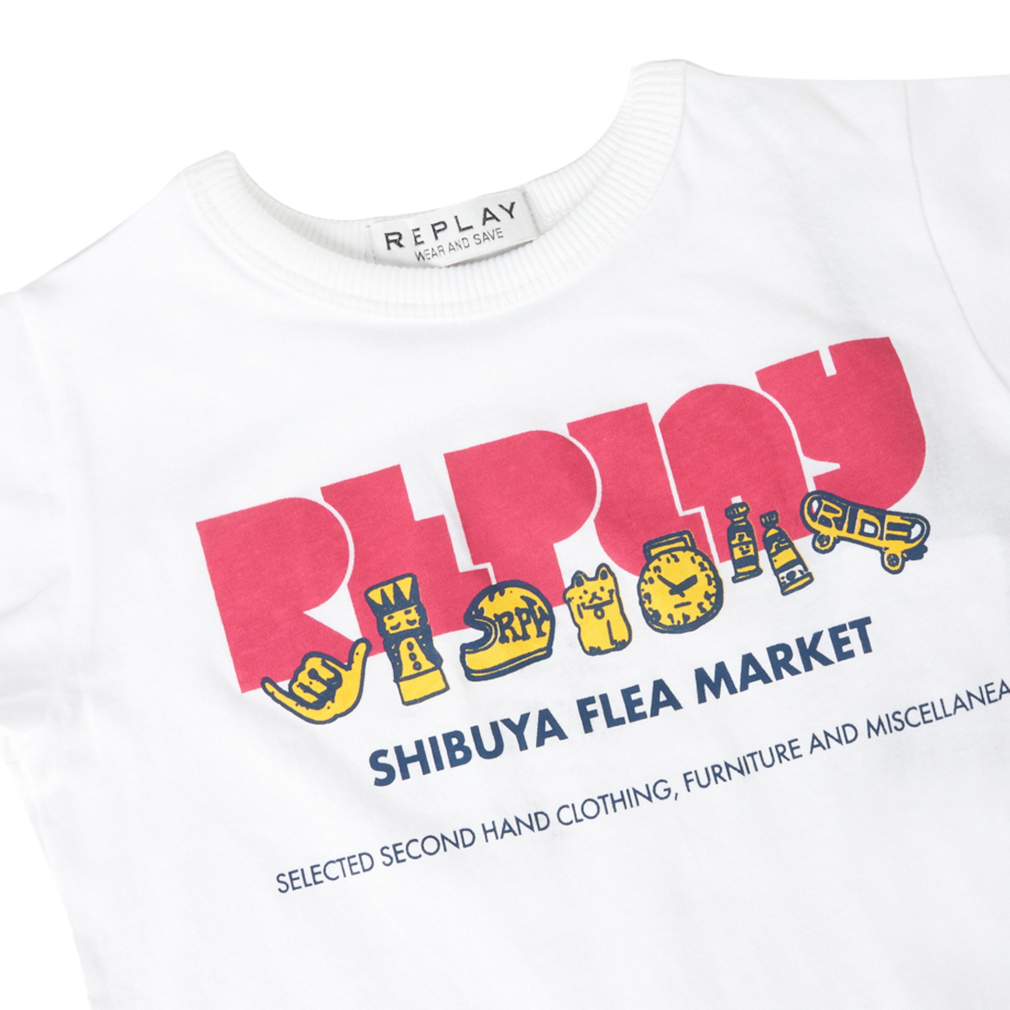 オーガニックコットン プリントTシャツ 詳細画像 ホワイト 3